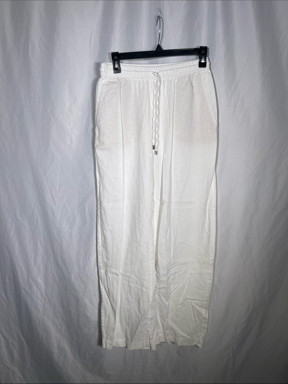 ZARA WOMENS WHITE LINEN PANT SMALL 9929/041/251/S